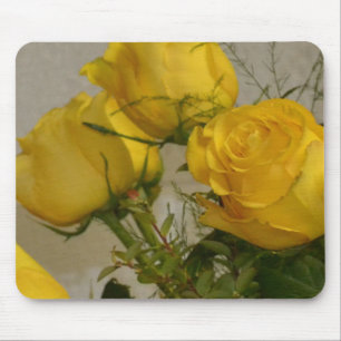 Gelbe Rosen Mousepad