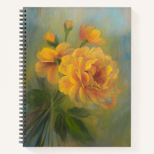 Gelbe Rosen Notizbuch