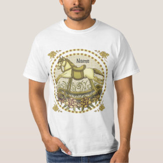 Gelbe Rosen Rockpferd T-Shirt