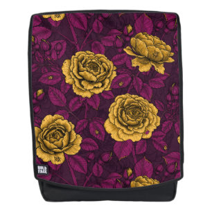 Gelbe Rosen Rucksack