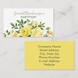 Gelbe Rosen Sonnenschein Wunderschöne Visitenkarte