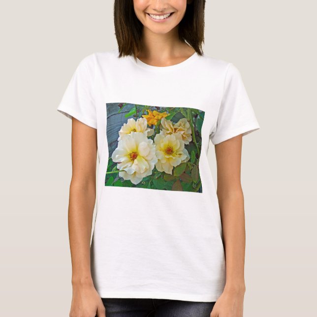Gelbe Rosen T-Shirt (Vorderseite)