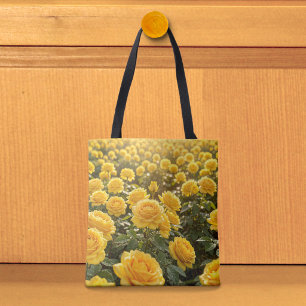 Gelbe Rosen-Tasche