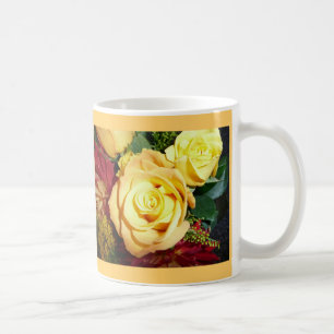 Gelbe Rosen-Tasse Tasse