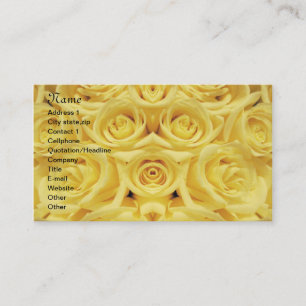 Gelbe Rosen_ Visitenkarte