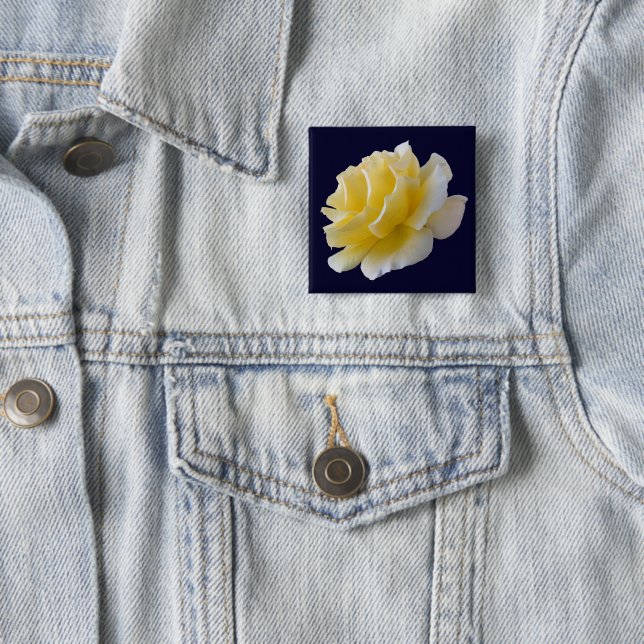 Gelbe Rosenblätter Button (Beispiel)