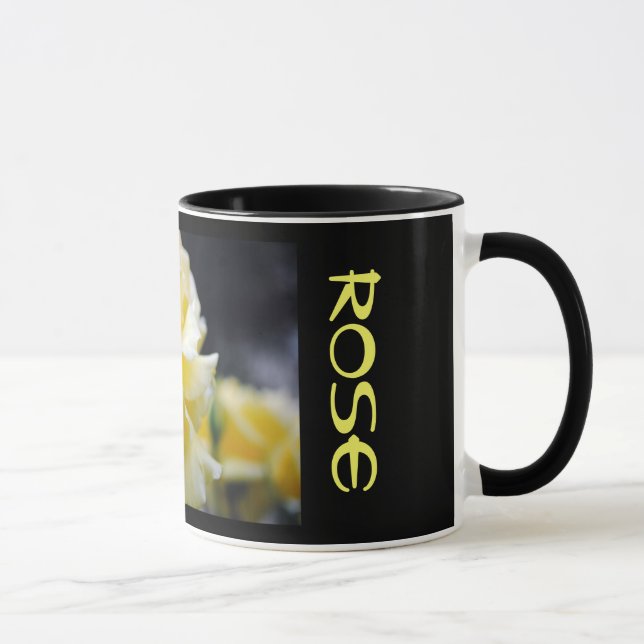 Gelbe Rosenblüte 5 Tasse (Rechts)