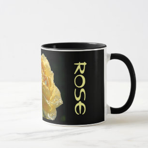 Gelbe Rosenblüte 6 Tasse