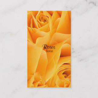 Gelbe Rosenflorist Geschäfts-Karten Visitenkarte