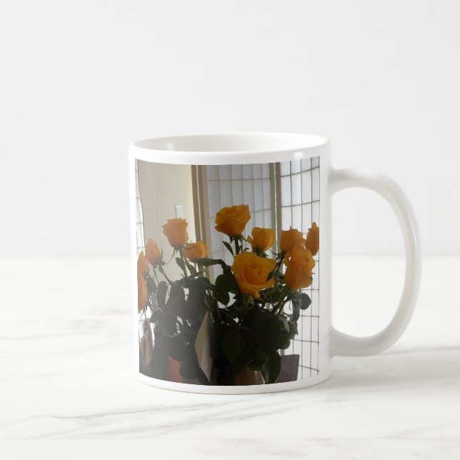 Gelbe RosenKaffeetasse Tasse (Rechts)