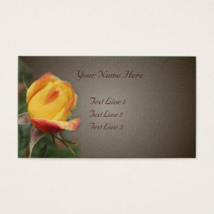 Gelbe Rosenknospe-Blume auf braun