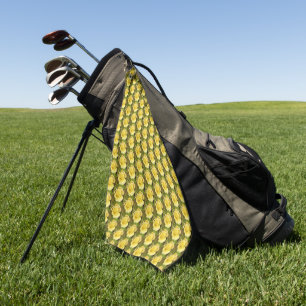 Gelbe Rosenknospe Golfhandtuch