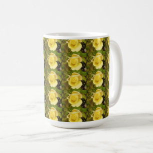 Gelbe Rosenknospe Kaffeetasse