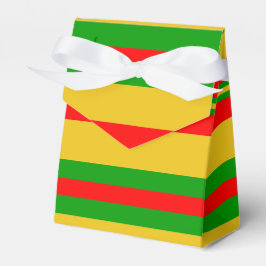 Gelbe, rote und grüne Streifen von Benin 2 Geschenkschachtel