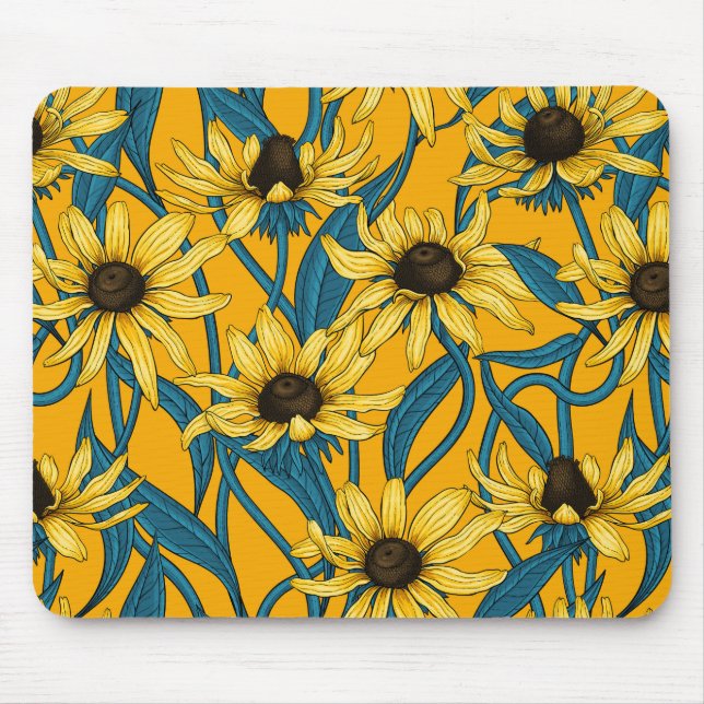Gelbe Rudbekie Mousepad (Vorne)