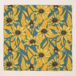 Gelbe Rudbekie Schal<br><div class="desc">Handgemalt Vektormuster mit gelben rudbekischen Blume</div>