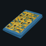 Gelbe Rudbekie Tri-fold Geldbeutel<br><div class="desc">Handgemalt Vektormuster mit gelben rudbekischen Blume</div>