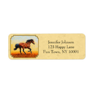 Gelbe Running Bay Horse