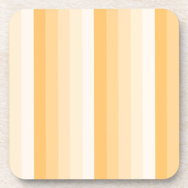 Gelbe Schattenstreifen Getränkeuntersetzer (Vorderseite)