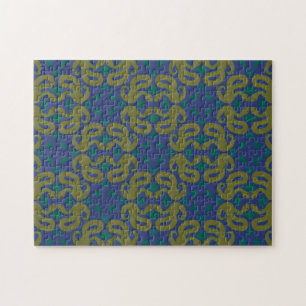 Gelbe Schlangen-Puzzle Puzzle