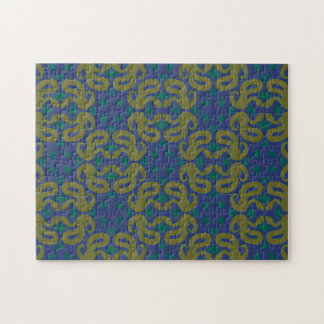 Gelbe Schlangen-Puzzle Puzzle
