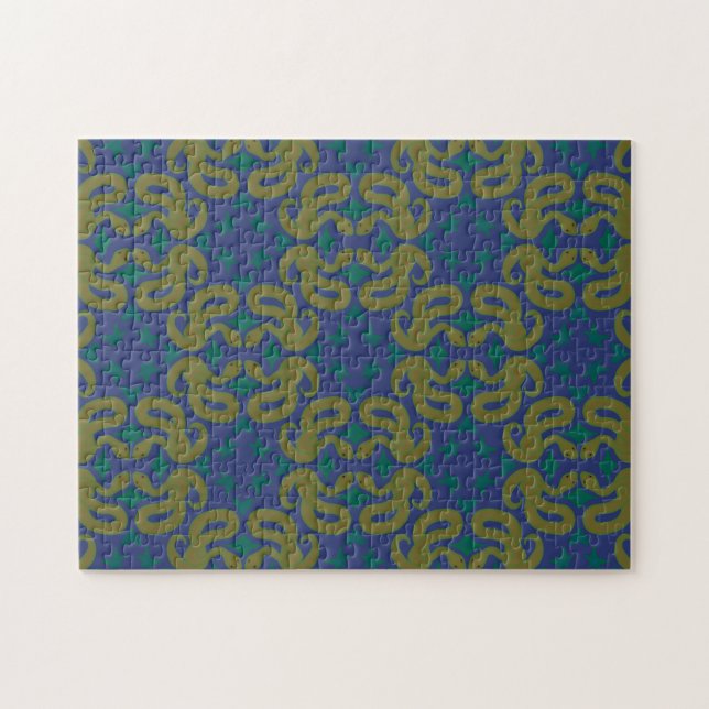 Gelbe Schlangen-Puzzle Puzzle (Horizontal)