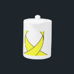 Gelbe Schleife Zeichnend<br><div class="desc">Ein einfaches zeichn eines gelben Band. Symbol des Bewusstseins. Ein Design für einen Zweck.</div>
