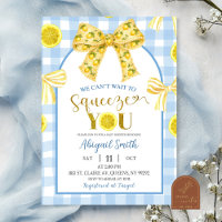 Gelbe Schleife Zitrone Baby Shower Einladung