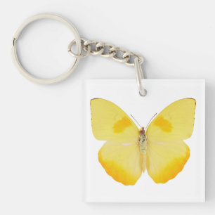 Gelbe Schmetterling Schlüsselanhänger