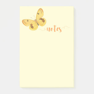 Gelbe Schmetterling Vintage Fine Art Post-it Notes Klebezettel