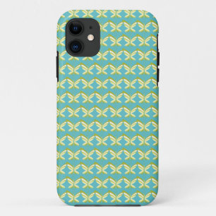 Gelbe Schmetterlinge auf blau Case-Mate iPhone Hülle