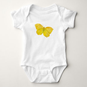 Gelbe Schmetterlingsfliege Baby Strampler