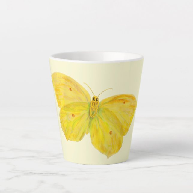 Gelbe Schmetterlingsfliege Milchtasse (Vorderseite)