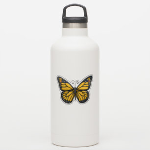 Gelbe Schmetterlingsklemme Aufkleber