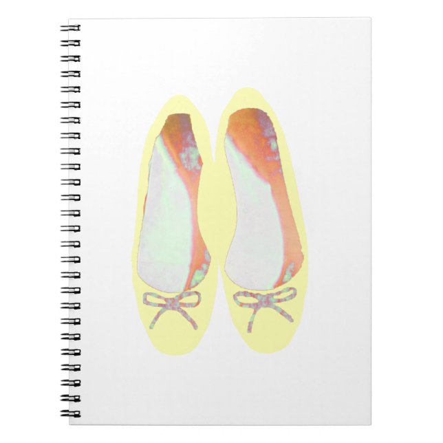 Gelbe Schuhe Notizblock (Vorderseite)