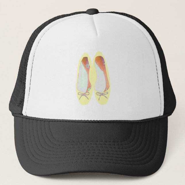 Gelbe Schuhe Truckerkappe (Vorderseite)