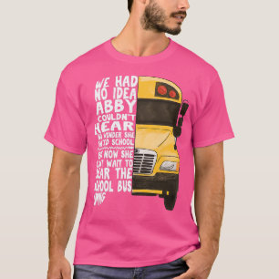 Gelbe Schulbusfahrer Kurzer Bus-Gabe T-Shirt