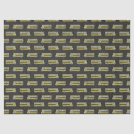 Gelbe Schulbusse auf der Chalkboard-Decoupage Seidenpapier