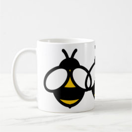 Gelbe schwarze Hummeln Honigbienen, Bienenbild Kaffeetasse