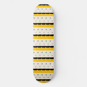 Gelbe schwarze Streifen Skateboard