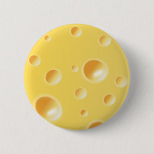 Gelbe Schweizer Käse-Beschaffenheit Button
