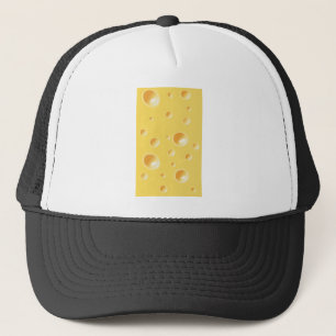 Gelbe Schweizer Käse-Beschaffenheit Truckerkappe