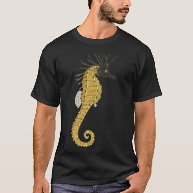 Gelbe Seepferdchen T-Shirt (Vorderseite)
