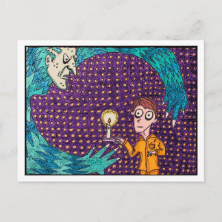 "Gelbe Seide Pajamas" Postkarte