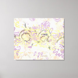 Gelbe Senfschnecken und trübe Orange Leinwanddruck