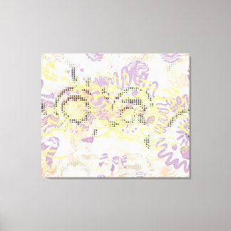 Gelbe Senfschnecken und trübe Orange Leinwanddruck