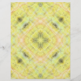 Gelbe Serene Gardens Scrapbook Papier 2-seitige Se