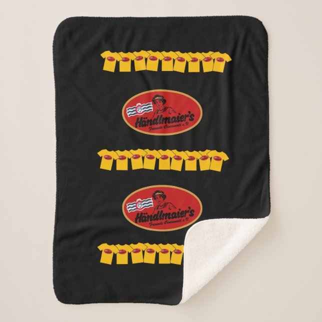 Gelbe Shirts zusammenbauen! Sherpadecke (Vorderseite)