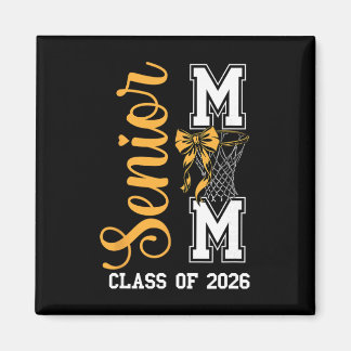 Gelbe Sketll-Bow Senior-Mom-Cl von 2026 Abschluss Magnet