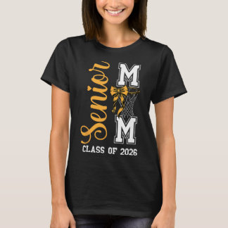 Gelbe Sketll-Bow Senior-Mom Cl von 2026 Abschluss T-Shirt